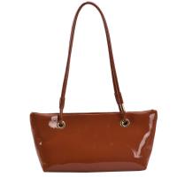 Bandolera de cuero de charol elegante, bolso de gran capacidad de estilo coreano dulce para las axilas, bolso de mano liso de Color sólido para ir al trabajo al aire libre - details 29