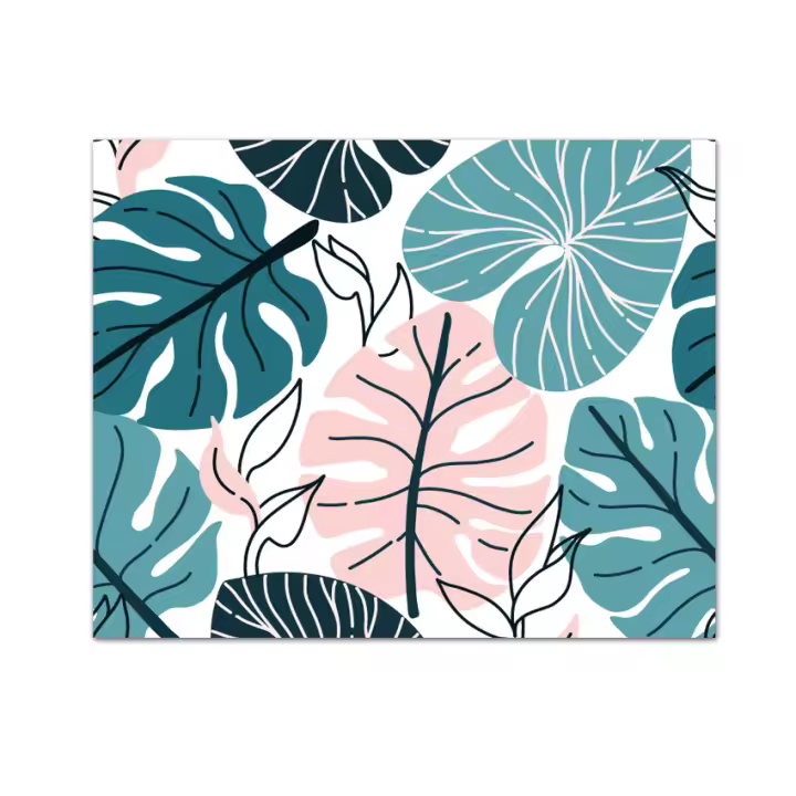 Papel Tapiz Autoadhesivo Extraíble Personalizado Moderno para Sala de Estar, Dormitorio, Panel de Pared de Contacto Floral con Hojas, Renovación de Muebles, Papel de pared, decoración del hogar - 1