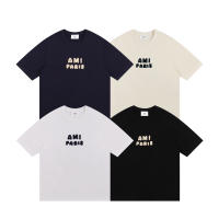 AMI Primavera/Verano nuevo estilo camisetas, camisa de manga corta multifuncional deportiva informal de marca de moda con bordado 3D para hombre - details 10