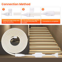 Tira de luces LED COB de alto brillo, cinta de 288leds/M con enchufe europeo de 220V CRI RA90 para iluminación de jardín al aire libre, dormitorio y cocina - details 6
