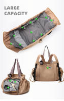 Mochila de Lienzo para Camping al Aire Libre Gran Espacio, Múltiples Compartimentos, Bolsa Mama, Para Deportes, Gimnasio, Yoga - details 7