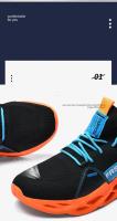 Gran oferta de zapatillas informales moradas a la moda, zapatillas para correr con cuchilla para hombre y mujer, talla grande 48, zapatillas deportivas ligeras y transpirables, zapatillas deportivas de malla para hombre - details 6