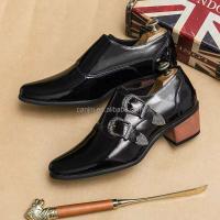 Nuevo 2025 tacones altos de danza irlandesa para hombre, diseño de moda de cuero Formal, hebilla grande 46, zapatos clásicos de marca con cremallera - details 2