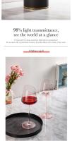 Juego de vasos franceses, rosas y rojos, copa de cristal con boca incéndica, fondo cóncavo, copa de vino y champán, azul - details 5