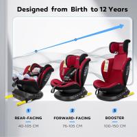 Silla de Coche Giratoria 360 con , 40-150cm (0~36kg), Aprox. 0-12 años (Gris) - details 15