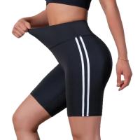 Pantalones cortos de cintura alta para mujer de verano Pantalones deportivos a rayas - details 0