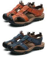 Novedad de verano, sandalias para hombre, sandalias romanas clásicas de cuero, zapatos de playa para exteriores, sandalias informales para senderismo acuático para hombre - details 24
