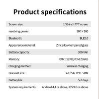 2025 Nuevo Reloj  5 Pro Reloj inteligente 1,53 pulgadas 360 * 360 Pantalla Amoled de Alta Definición NFC rastreador GPS ip68 impermeable Reloj Bluetooth pulsera de monitoreo de salud para hombres y mujeres Reloj deportivo al aire libre de brújula - details 17