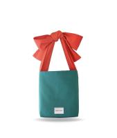 Pagiroga Bolso de hombro estilo lazo, correa de color en contraste, bolso de hombro ajustable - details 7