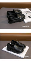 Zapatos De Cuero Para Niños Y Niñas Formales Negros Antideslizantes Vestimenta Escolar Versátiles Zapatos Planos Para Bebés Y Niños - details 9