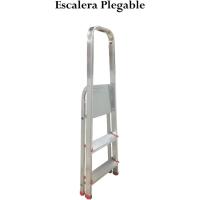 Escalera de Aluminio, Multiusos, Antideslizante, Ligera y Resistente, Escalera Doméstica, Fácil Transporte (4 peldaños) - details 14