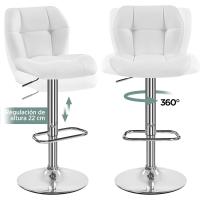 Taburete de Bar Altura Ajustable 89-111 cm Taburete Industrial Metal - details 2
