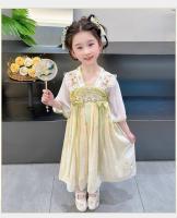 Vestido de Princesa Hanfu Nuevo Verano 2025 Estilo Chino Antiguo para Niñas - details 10