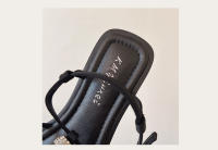Sandalias de diamantes de imitación para mujer2025Nuevo diseño DE INTERÉS ESPECIAL DE VERANO plano para exterior sandalias romanas estilo Hada zapatos de mujer - details 2