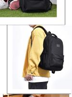 Mochila Universitaria de Gran Capacidad Color Sólido para Hombres y Mujeres - details 2