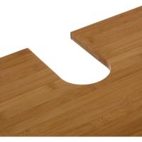 Mueble bajo lavabo nórdico marrón de bambú para baño básico - details 3