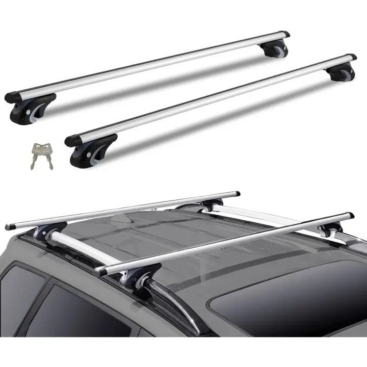 Barras Transversales de Aluminio Universal 120 × 7,2 × 11 cm Carga de 90 kg - 1