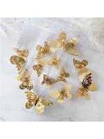 Pegatinas decorativas de mariposas en 3D, accesorios para el hogar, decoración de ramos de globos de boda, 12 piezas - details 22