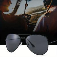 Gafas de sol clásicas Retro, Aviador con Marco de Metal y Lentes de Vidrio, para Hombres, Mujeres, Deportes al Aire Libre - details 6