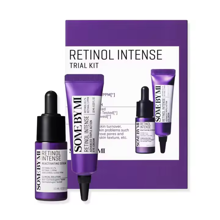 SOME BY MI Intense Trial Kit Cream, 0.33Oz Crema de suero facial suave con 0.1% de retinol para principiantes, textura, elasticidad y debajo de los ojos - - 1