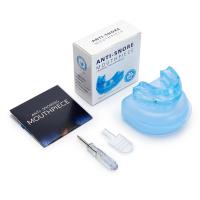Protector bucal antironquidos ajustable con caja de almacenamiento, boquilla cómoda antironquidos, transparente, mejora el sueño - details 1