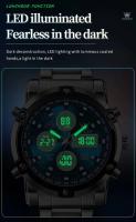 Reloj Digital de Acero Inoxidable TAXAU Chronógrafo Impermeable para Hombres Alarma Luminosiva - details 7