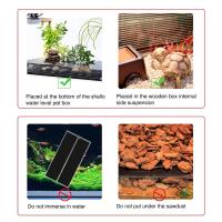 Alfombrilla de calor para Reptiles de 5-45W, terrario para escalada de mascotas, almohadillas cálidas para calentar, controlador de temperatura ajustable, alfombrillas, suministros para Reptiles, 1 ud. - details 2