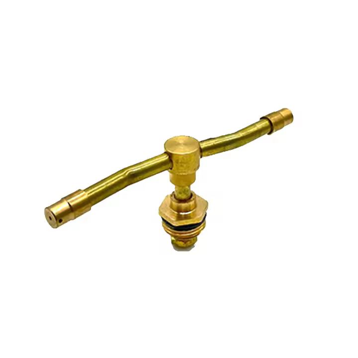 Aspersor giratorio automático de 2/3/4 brazos, rociador automático de latón de 360 ​​grados, cabezales de riego de 1/2 pulgadas - 1