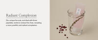 Radiant Complexion, enriched with three peptides, works to reduce fine lines, youthful complexion