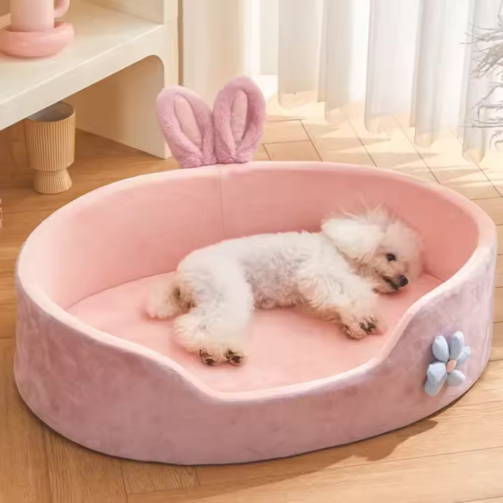 Cama lavable para perro, perrera para las cuatro estaciones, sofá grande para mascotas, cojín grueso de terciopelo para dormir profundamente, alfombrilla para cachorros para perros pequeños a grandes - 1
