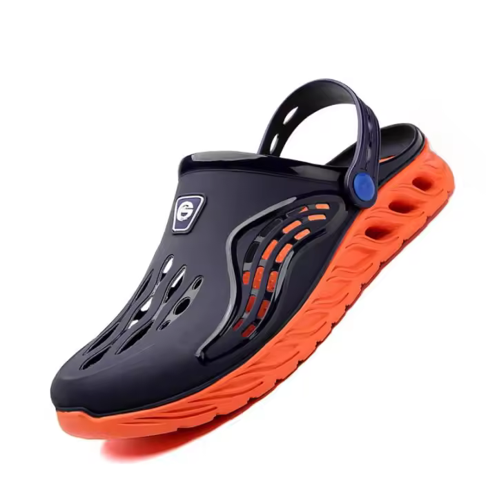 Sandalias de piscina para hombre, zapatos de playa cómodos para exteriores, zuecos de jardín, zapatillas antideslizantes de agua informales, chanclas de verano - 1
