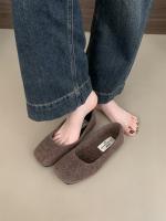 Zapatos individuales esponjosos de moda de gama alta nuevos zapatos planos de hadas con temperamento de brisa nocturna francesa zapatos de algodón de terciopelo de invierno femenino - details 9