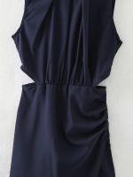 - Nueva moda femenina de otoño, pantalón corto adelgazante simple, diseño hueco de color sólido - details 6