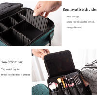 Moda Nueva Bolsa de Cosméticos con divisiones, bolso de maquillaje multifuncional portátil - details 5