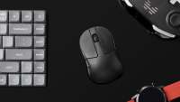 Keychron-ratón óptico inalámbrico M4, dispositivo con cable tipo C, 2,4 GHz y Bluetooth, Sensor 3395 - details 8