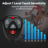 Alarma de Bicicleta Inalámbrica 110dB Resistente al Agua para Exteriores Control Remoto Alarma de Vibración para Motocicleta Protección de Seguridad - details 5