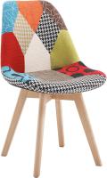 Silla Nórdica Multicolor con Resaldo Estilo Patchwork para Cocina BH29mf-4 - details 24