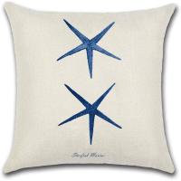 Fundas de Almohada Decorativas de Poliéster 45x45cm Juego de Mar y Coral Lavado en Máquina - details 3