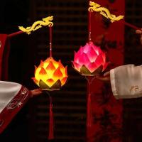 Lámpara de Loto Brillante en Mano Decoración Festiva China del Autumnio 2024 - details 2