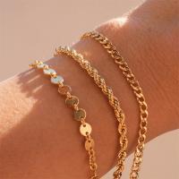 Encanto de cuentas doradas de acero inoxidable, brazaletes retorcidos, dijes, joyas femeninas - details 10