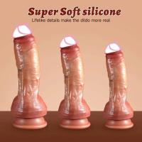 Leten consolador falso realista enorme doble penetración anal plug vaginal masturbador Dick 18 + juguete sexual femenino producto para adultos - details 0