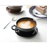 Juego De Taza Y Tazón De Cappuccino De Cerámica 240ML Tamaño Doble Para Café Expreso Y Té Colores Variados Utensilios De Bebida Para Cafeína - details 4