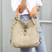 Bolso multifuncional de lona con hebilla, bolso de moda para mujer - details 6