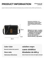 Bolso bandolera premium de un solo hombro, bolso de mujer nuevo, temperamento simple y versátil, bolso cuadrado pequeño, bolso tipo tofu. - details 5