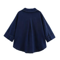 Conjunto de Denim de Moda para Mujeres OUWU Pantalones de Pierna Ancha y Cintura Alta - details 4