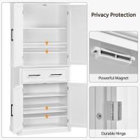 Armario de Almacenamiento Ajustable en Altura 183.5x76.5x40.5 cm Versátil para Cocina y Comedor - details 6