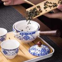 Tetera China Gongfu con rotación de 360 °, tetera de porcelana, regalo Ideal para amantes del té - details 4