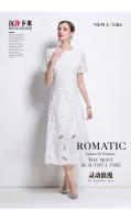 2025 nuevo estilo de encaje hueco con vestido coreano de alta calidad francés blanco para romper el té - details 2