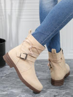 Botas redondas Martin Botas de mujer con hebilla de cinturón con cremallera lateral - details 4