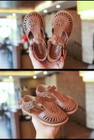 Sandalias de niña Primavera-Verano 2024 Estilo británico Zapatos de playa de cuero - details 29